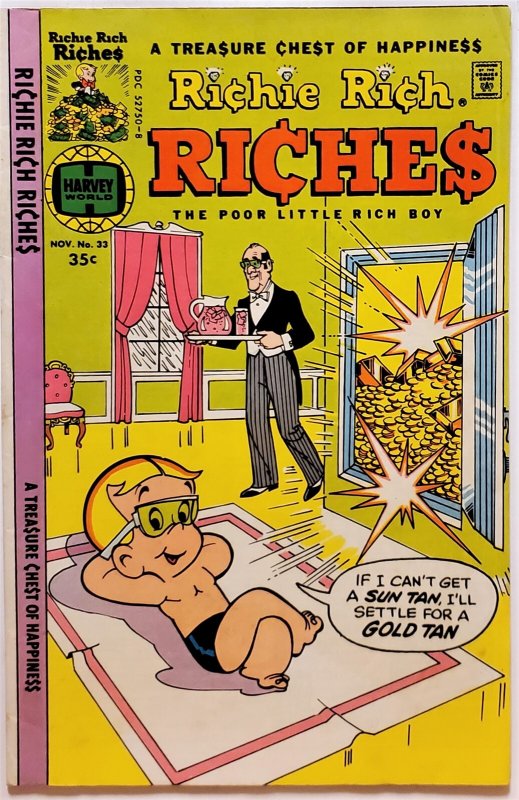 Richie Rich Riches #33 (Nov 1977, Harvey) FN
