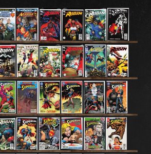 Huge Lot 140+ Comics with Superman, Supergirl, Robin, Action Comics & More!