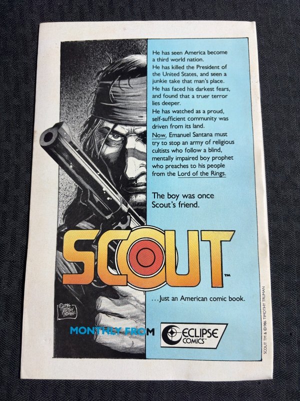 1986 LUGER Eclipse Comics #1 VG+ 4.5 Tom Yeates