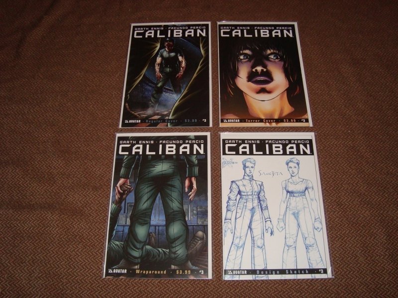 CALIBAN 1, 2, 3 PLUS VARIANTS (2014 AVATAR) GARTH ENNIS - FREE SHIPPING