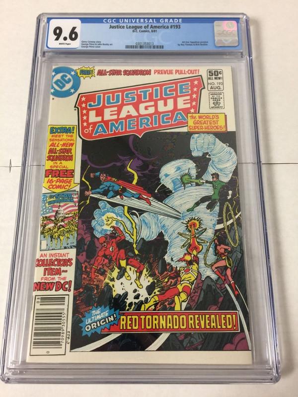 Justice League Of America 193 Cgc 9.6 White Pages