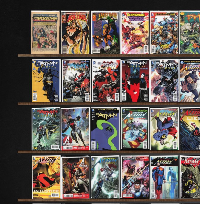 Huge Lot 150+ Comics with Action Comics, Batman Eternal, Batman & More!