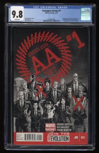 Avengers Arena #1 CGC NM/M 9.8 White Pages
