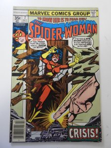 Spider-Woman #7 (1978) VG+ Condition moisture stain