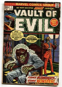 Vault of Evil #1--1973-- Marvel--First issue--Werewolf --Horror--comic book