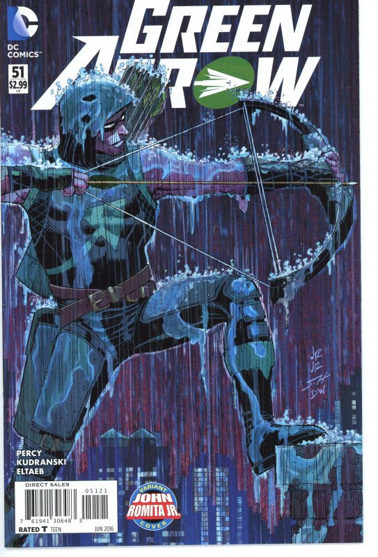 Green Arrow 51  John Romita Jr. Variant  9.0 (our highest grade)