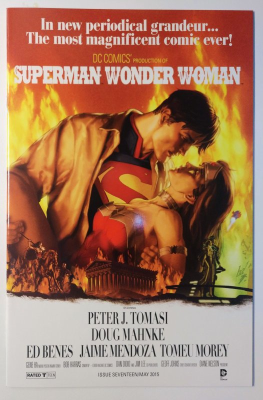 Superman/Wonder Woman #17 (9.4, 2015) Movie Poster Variant