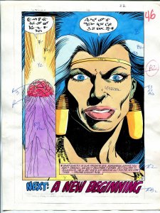 Warlord #131 Page 22 Original Color Guide 1988 DC Comics