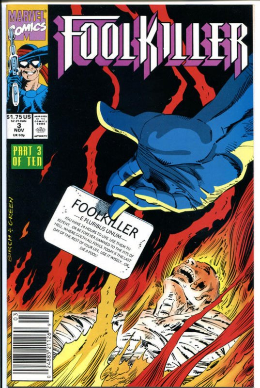 FOOL KILLER #1 2 3, NM+, So many Fools, so little Time, 1990, Foolkiller