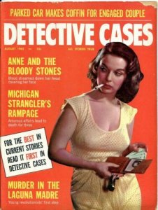 DETECTIVE CASES-AUG/1965-VF/NM-STRANGLER'S-SEX BUTCHER'S-LAST CURTAIN CALL VF/NM 