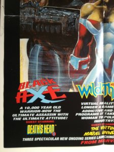 1993 Marvel UK Promo Poster Black Axe Wildthing Super Soldiers 