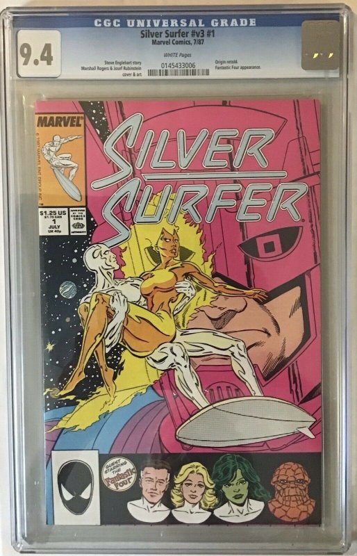 Silver Surfer  V3 #1 - CGC 9.4 - 1987 - Marvel