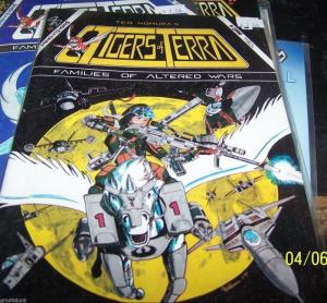  tigers of terra comic # 3 1986  mind visions manga anime  WAR RARE HTF nomura