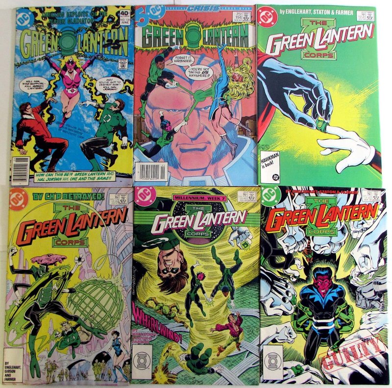 Green Lantern Lot 6 #129, 194, 203, 214, 221, 222 1980 DC 2nd Series Comics