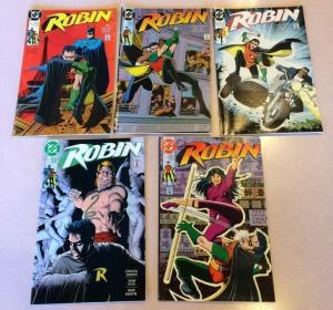 Robin 1 2 3 4 5 DC 1990 Mini Series Chuck Dixon