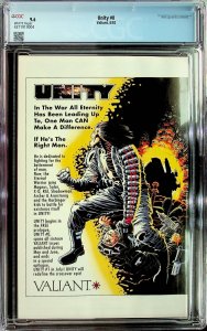 Unity #0 Regular Edition (1992) - CGC 9.6 - Cert#4371919004