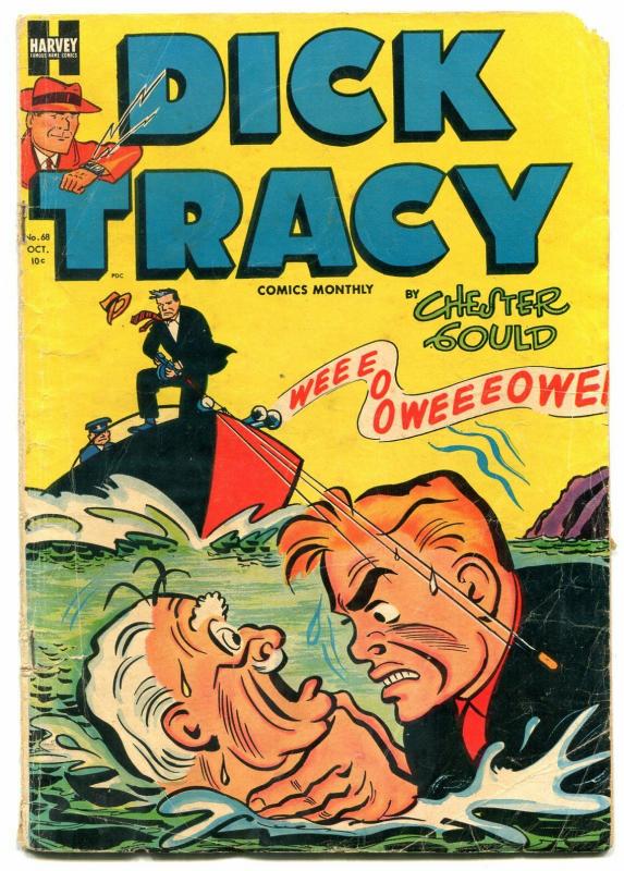 DICK TRACY #68-1953-HARVEY-CHESTER GOULD-good+