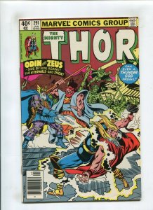 THOR #291 (7.5) *FISHERMAN* VS ODIN & ZEUS 1980