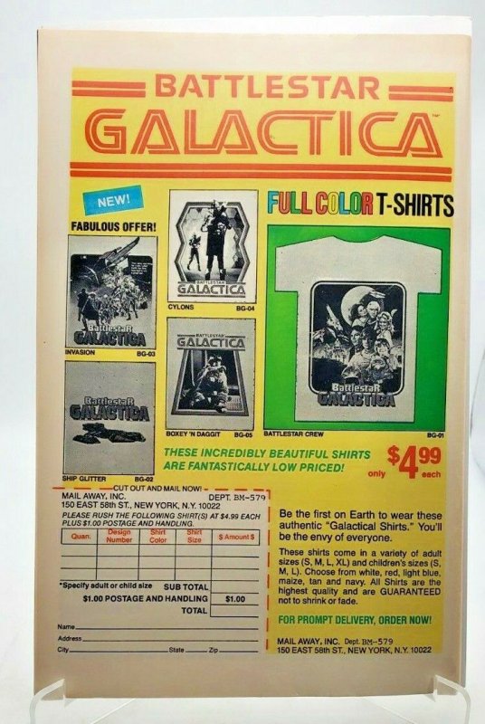 Battlestar Galactica #3 (1979) End of the WHITMAN era, VF/NM