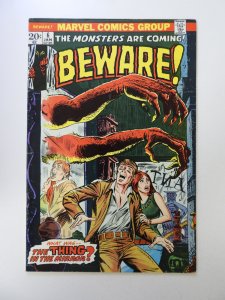 Beware! #6 (1974) FN condition stains front cover