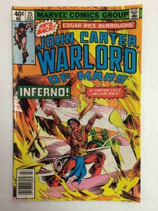 John Carter Warlord of Mars #25 Comic Book Marvel 1979