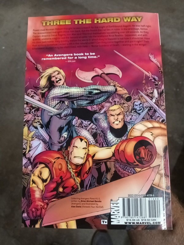 Avengers Prime by Brian Michael Bendis (Marvel 2011 Trade Paperback) 01