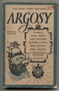 Argosy British Pulp November 1955- Mark Derby- Isak Dinesen