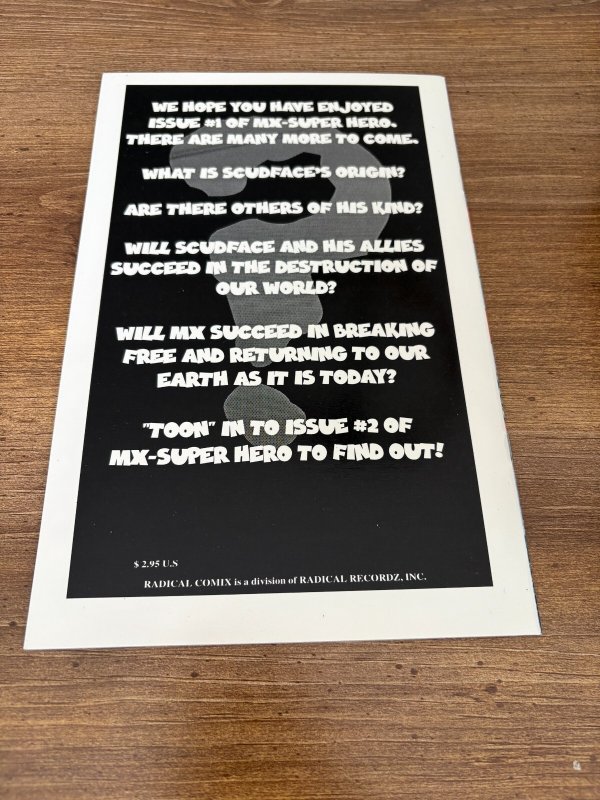 MX Super Hero # 1 VF/NM Radical Comix Comic Book  23 J364