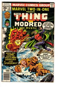 4 Marvel Two-in-One Presents Comics # 33 37 38 39 Thing Daredevil Vision BH17