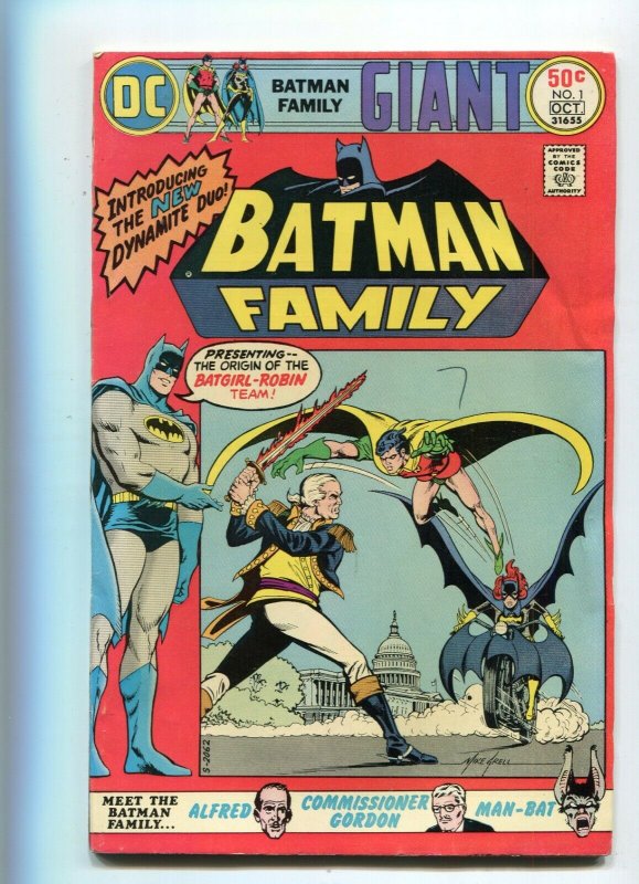 Batman Family 1 VG+ 2nd app and Origin of batgirl robin team-up