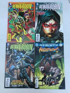 BATMAN & ROBIN 4PC LOT (VF) +NIGHTWING!! 2016