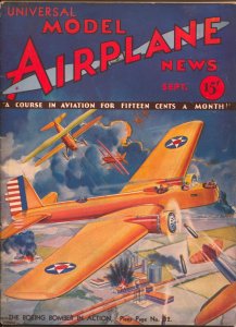 Model Airplane News 9/1932-Boeing Bomber In Action-Kotula-FN