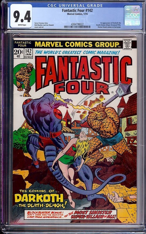 Fantastic Four #142 (1974) CGC 9.4