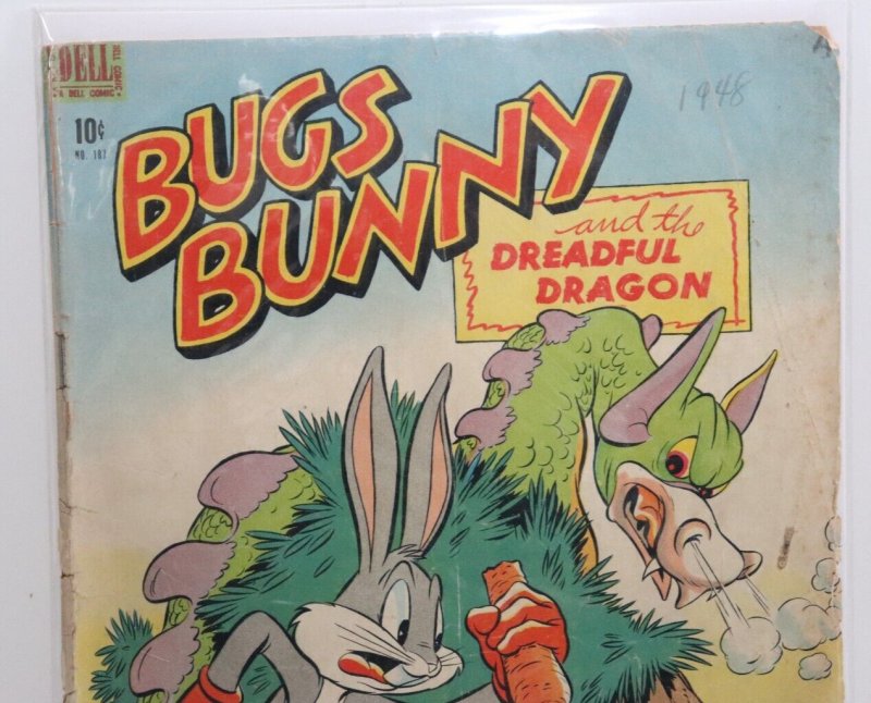 Dell Four Color #187 Bugs Bunny The Dreadful Dragon Vintage Comic Book