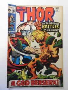 Thor #166 (1969) VG Condition