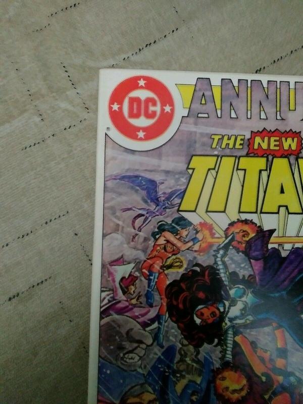 NEW TEEN TITANS ANNUAL #1  George Perez art, DC Comics (1982) Omega Men app