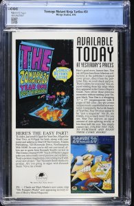Teenage Mutant Ninja Turtles #51 (9/92) Graded CGC 9.6