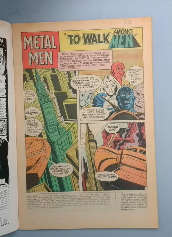 Metal Men #37 FN DC, 1968 JR1