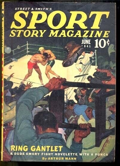 SPORT STORY 6/1941-VIOLENT BOXING COVER FN
