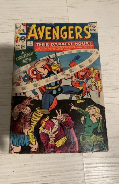 Avengers #7,  Zemo, Executioner, Enchantress, Odin & Loki Cameo, 1964