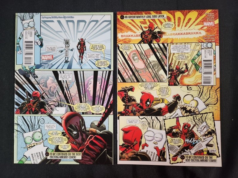 Deadpool 10PC LOT #2-10, 23 - Secret Comics Variants (8.0) 2016