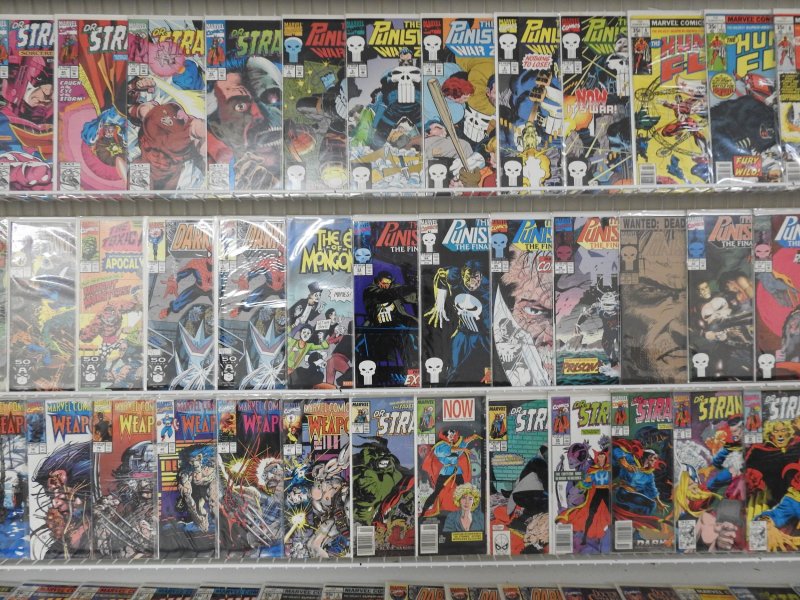 Huge Lot 140+ Comics W/ Wolverine, Dr. Strange, Punisher+ Avg Fine+ Condition!