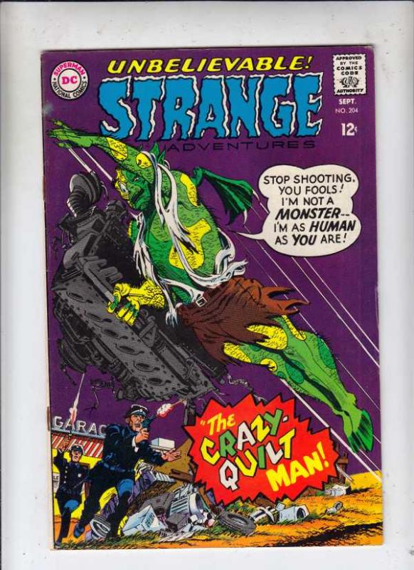 Strange Adventures #204 (Sep-67) VF+ High-Grade The Crazy-Quilt Man