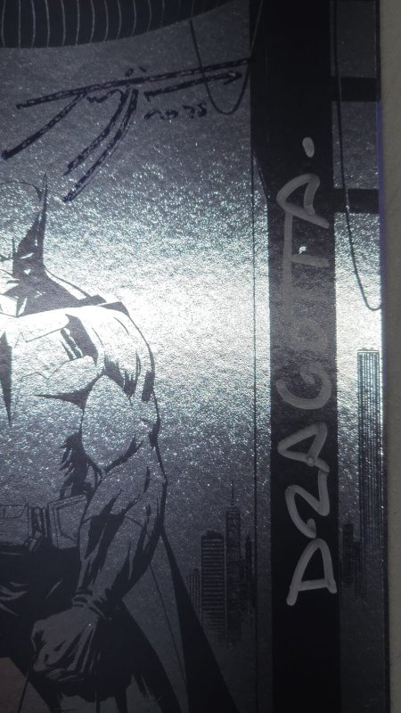 BATMAN #1 DC COMICS 2025 NYCC EXCLUSIVE FOIL 2X SIGNED JIMENEZ/DRAGOTTA NM