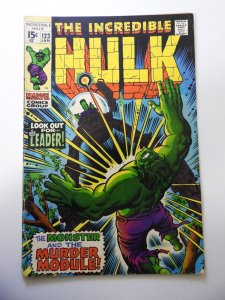 The Incredible Hulk #123 (1970) VG Condition moisture stain
