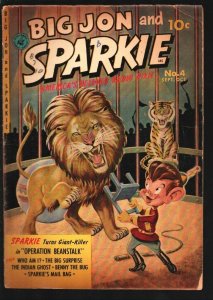 Big Jon and Sparkie #4 1952-Ziff-Davis-1st & only issue-painted cover-Tom Thu...