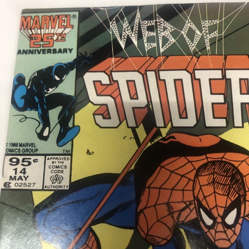 Web Of Spider-Man (1985) # 14 (FN/VF) Canadian Price Variant • CPV • Michelinie