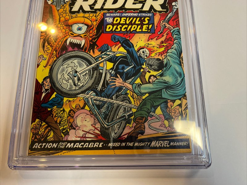 Ghost Rider (1974) # 8 (CGC 9.4 OWWP) Slifer Becomes Inferno