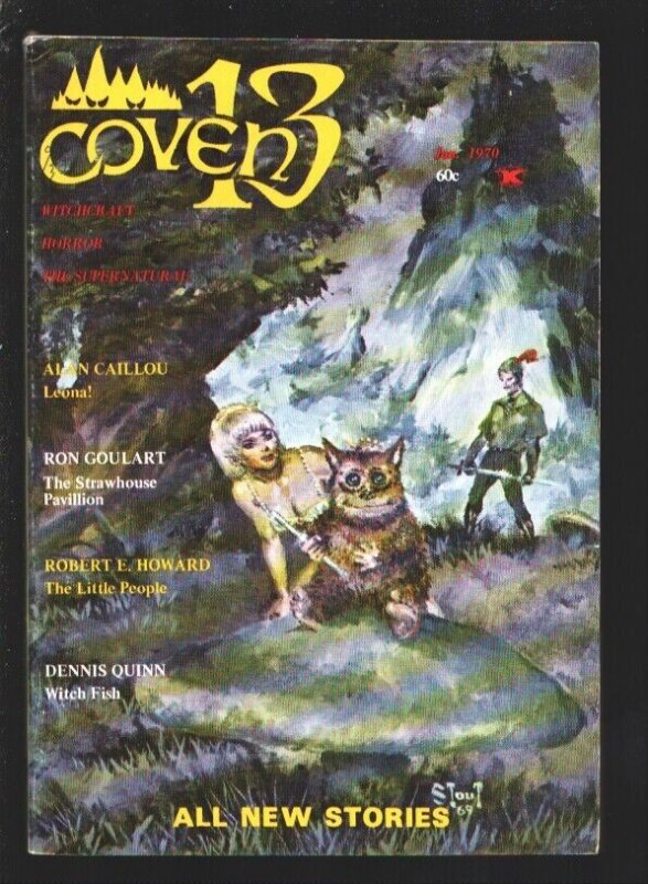 Coven 13 #2 1/1970-William Stout cover & interior art-Robert E. Howard-Ron Go...