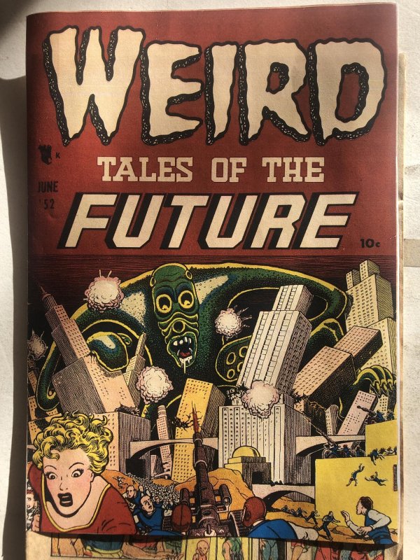 Weird Tales of the Future #2,replica front cover,Wolverton stories!